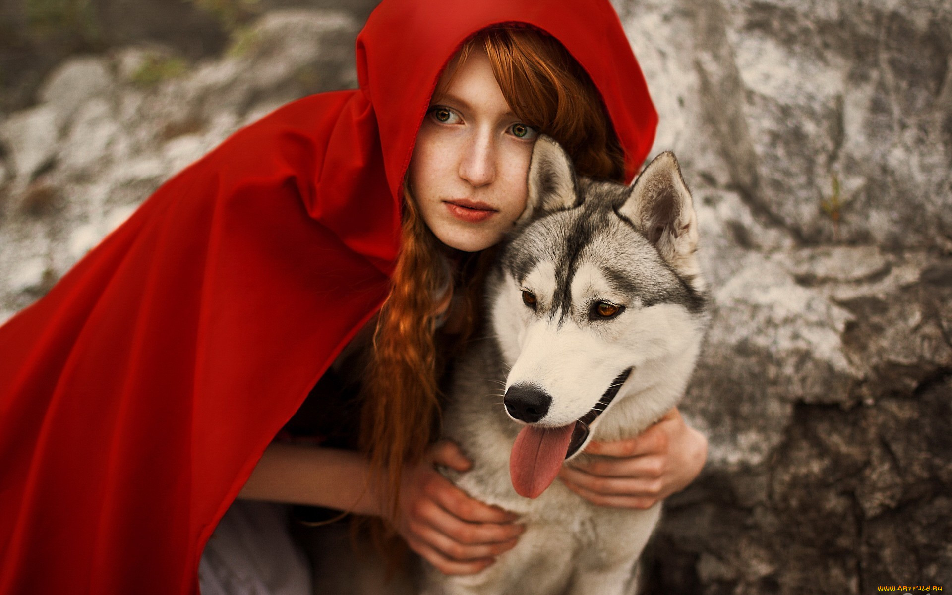 , -unsort , , redhead, red, riding, hood, cosplay, wolf, , , , , 